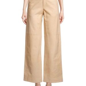 VINCE
​Nubuck Wide-Leg Lamb Leather Pants
